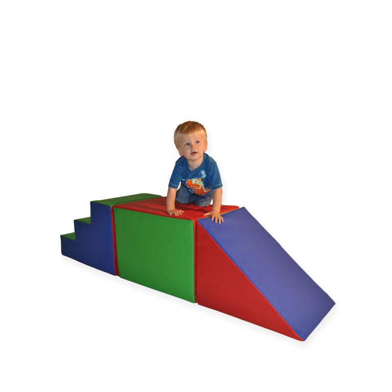 Step and Slide Play Set Soft Foam Climbing & Sliding Play Equipment for Toddlers
