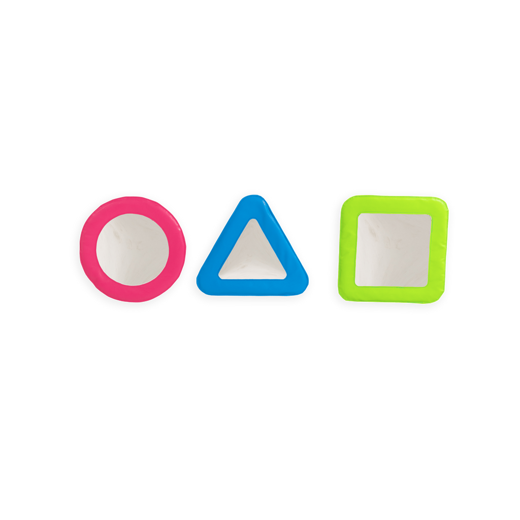 Early Years Small Padded Mirror Shapes Set Shatterproof Sensory Mirrors for Classrooms & Nurseries