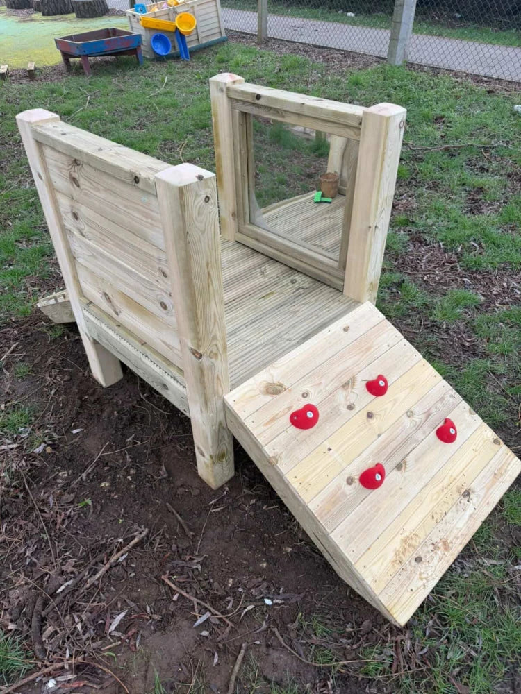 Small Outdoor Up and over Climbing unit