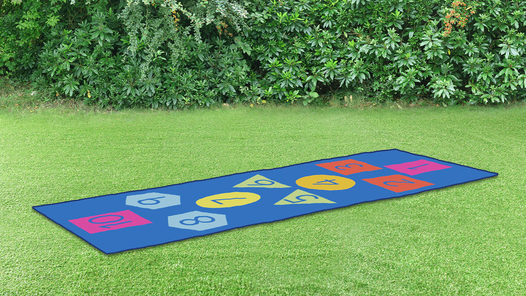 Geometric Hopscotch Carpet
