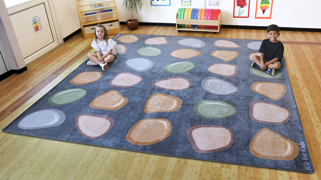 Natural World Pebble Placement Carpet for Schools
