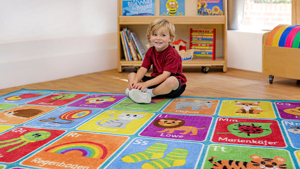 German Alphabet Carpet For Schools 3x2m