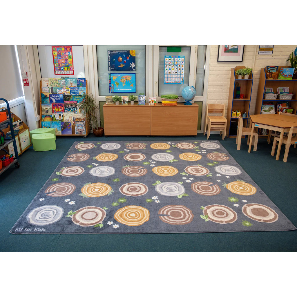 Early Years Natural World™ Tree Stump Large Placement Carpet 3x3m