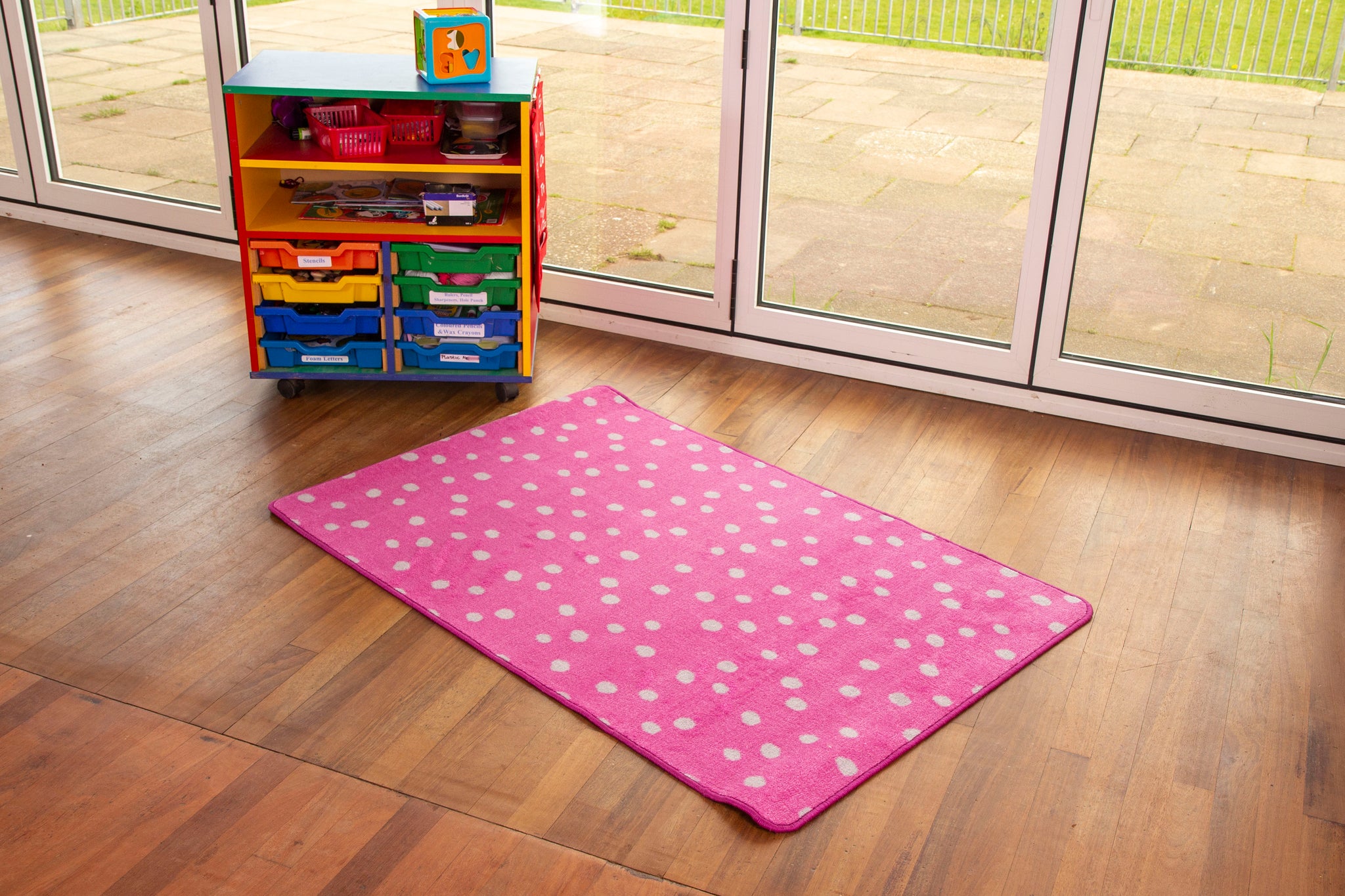 Kids Spot Rug Kinder™ Small Spot Rug - Pink – Classroom Direct