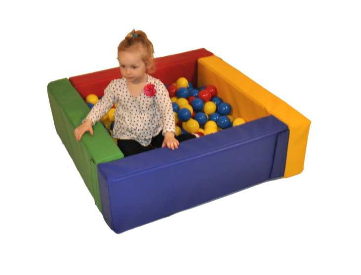 Early Years Soft Play Small Square Ball Pool - Excludes Balls