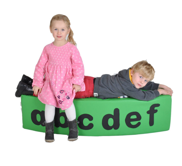 Curved Bench Learning Soft Play - Classroom's
