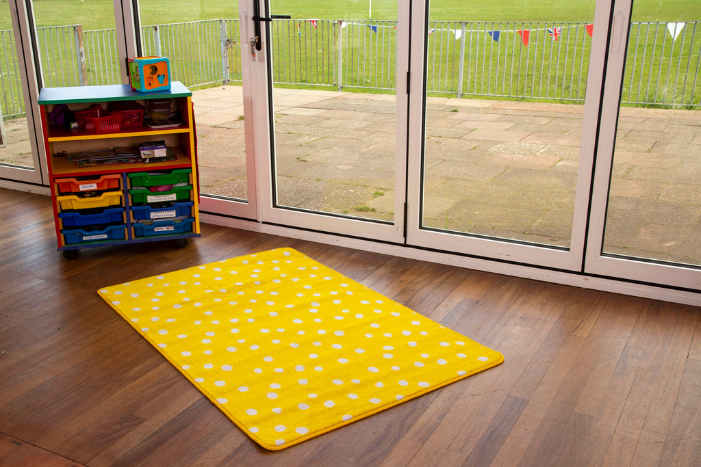 Kids Spot Rug Kinder™ Small Spot Rug - Yellow – Classroom Direct
