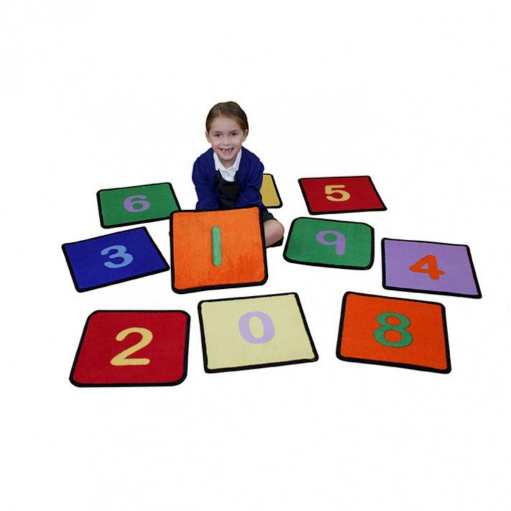 Number Squares Placemat Rugs