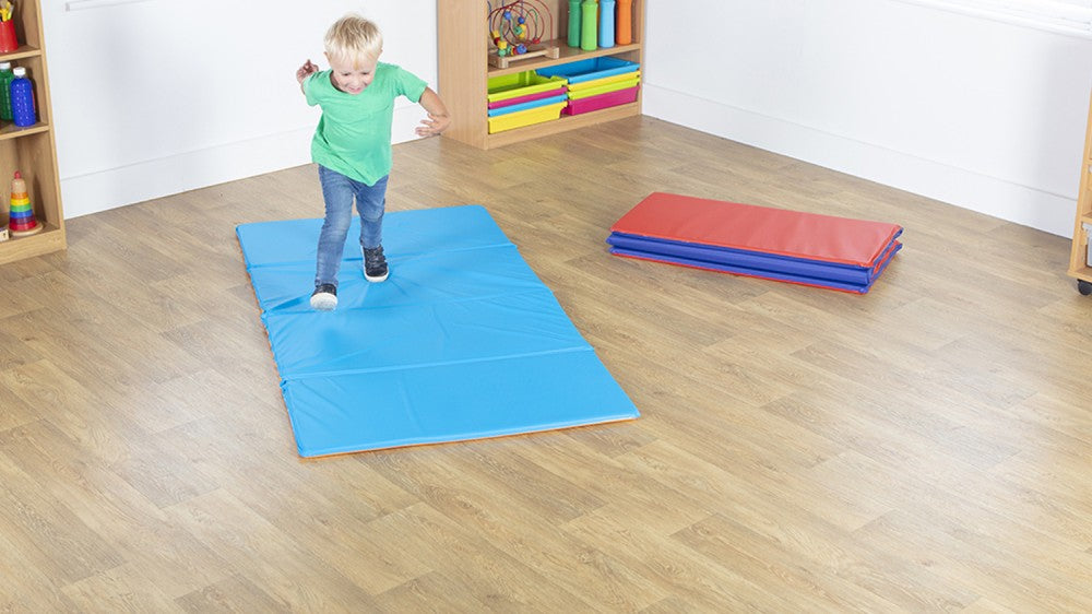 4 Section Folding Tumble Mat – Classroom Direct
