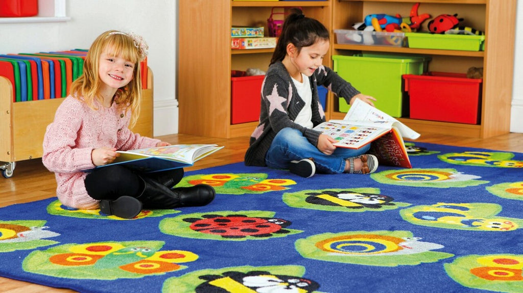 Insect Classroom Rug Back to Nature™ Square Bug Carpet For Schools 3m x 3m – Classroom Direct