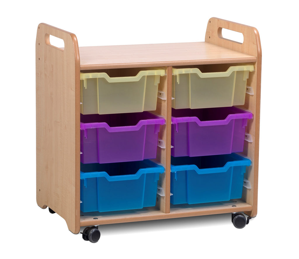 Tray Storage Unit (2 column) with 4 Shallow and 4 Deep Trays