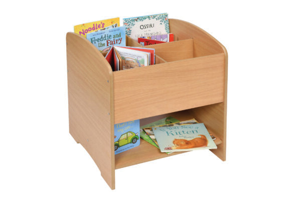 4 Compartment Kinderbox with Shelf with castors