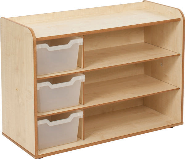 3 Tray Unit with Shelves