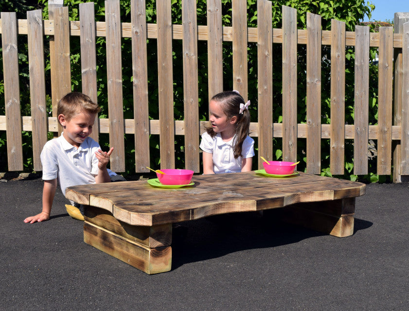 Rustic Kids Table Children's Outdoor Low Rustic Table – Classroom Direct