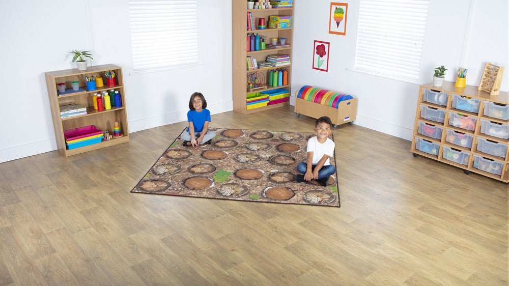 Woodland Double Sided Carpet For Schools 2000 x 2000mm