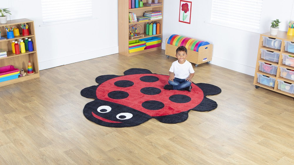 Back to Nature™ Ladybird Shaped Carpet For Schools 2000 x 2000m