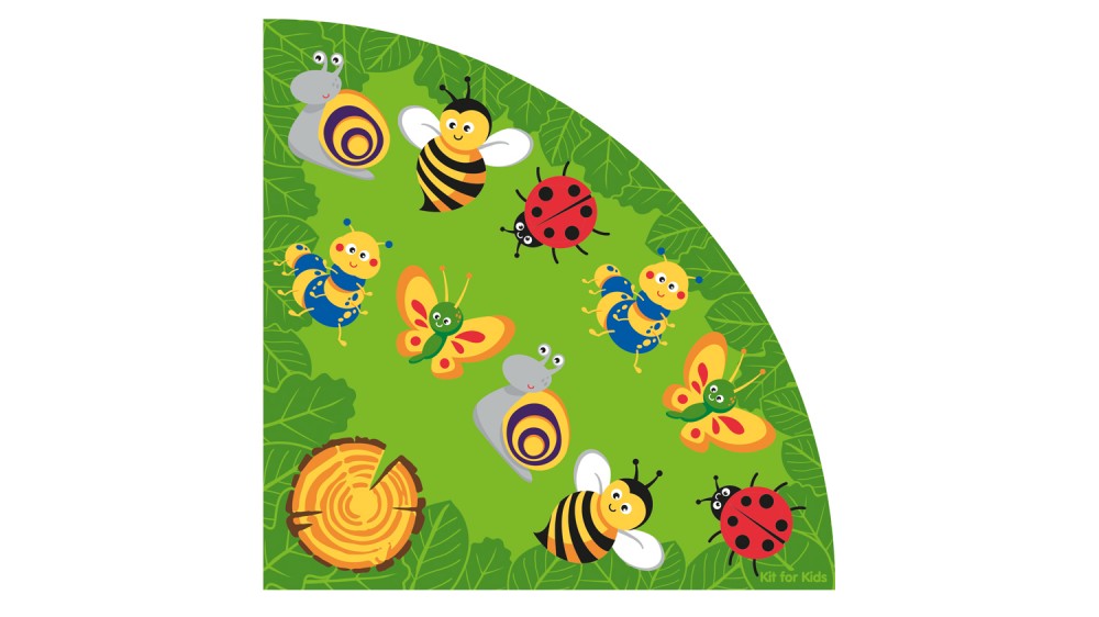 Back to Nature™ Bug Corner Placement Carpet  For Schools 2x2M