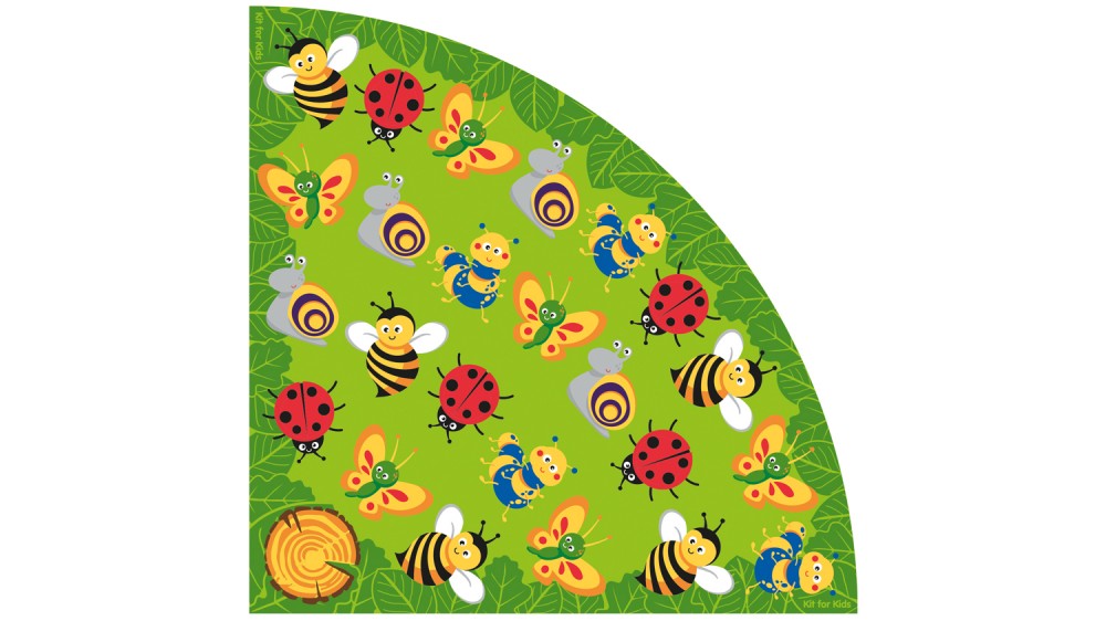 Back to Nature™ Large Corner Bug Placement Carpet  For Schools 2x2m