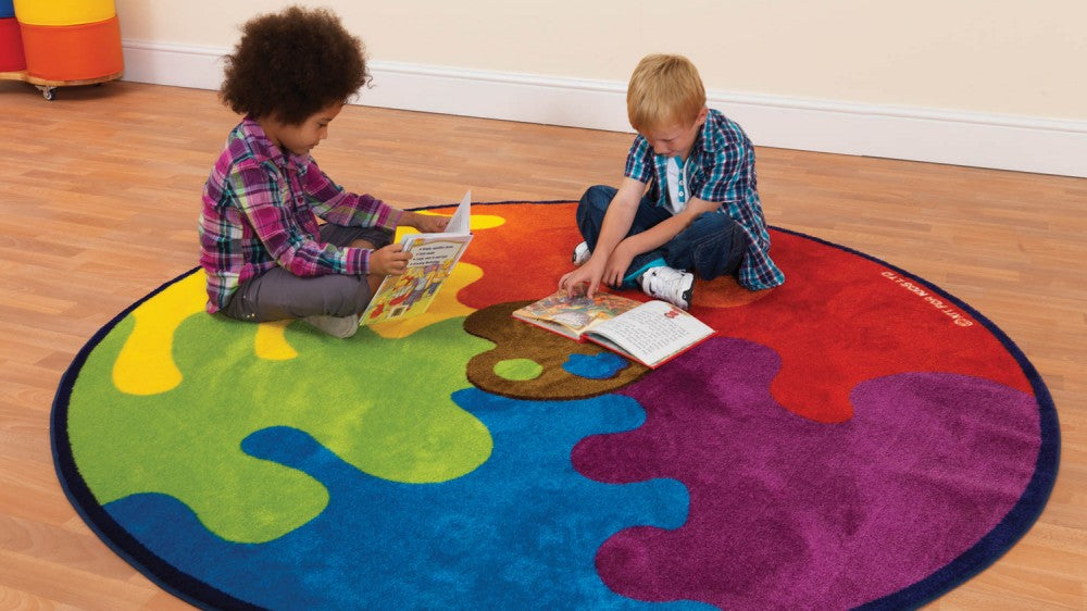 Decorative™ Colour Palette Carpet For Schools 2m