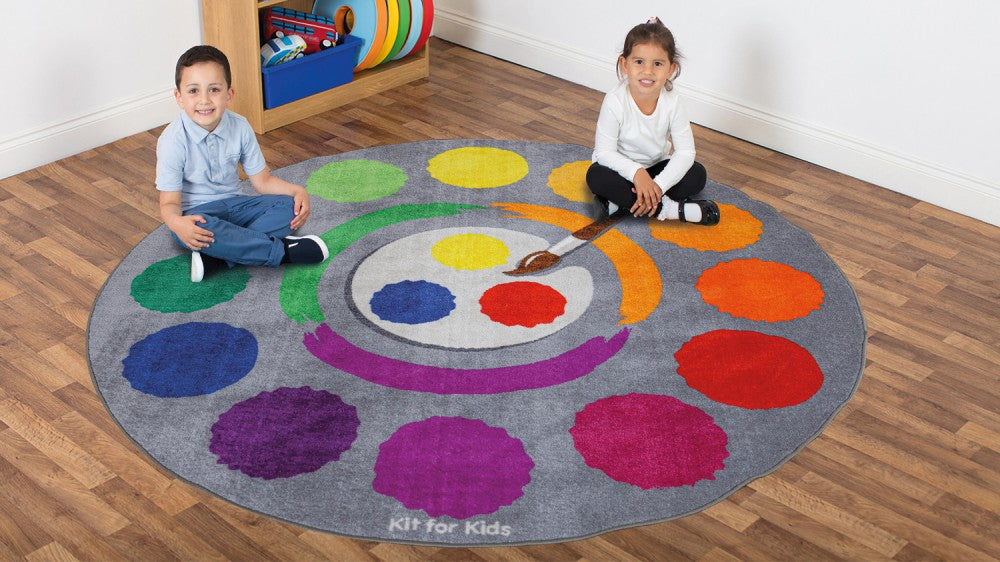 Decorative™ Colour Wheel Carpet  For Schools 2000 x 2000mm