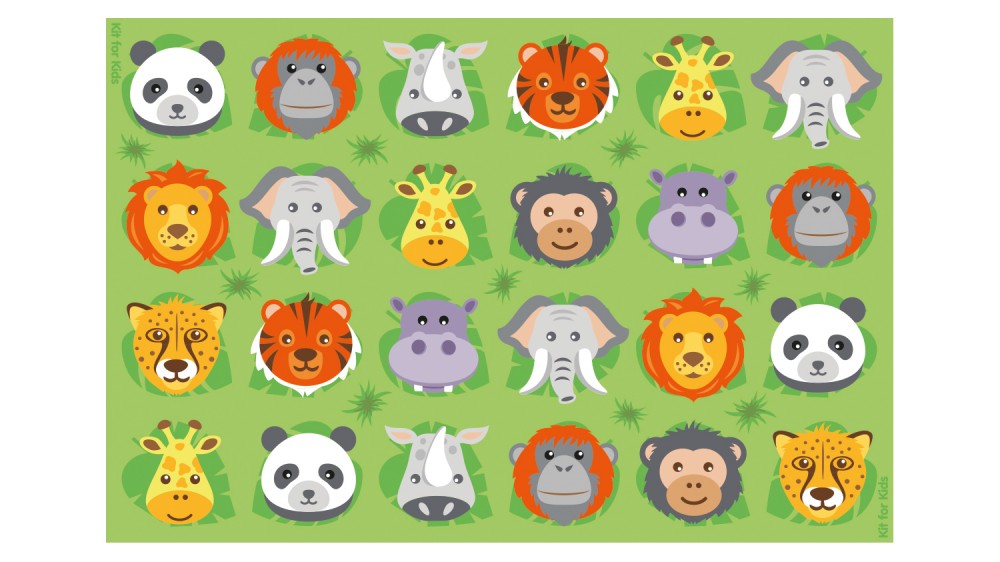 Zoo Conservation™ Rectangular Placement Carpet For Schools 3x2m ...