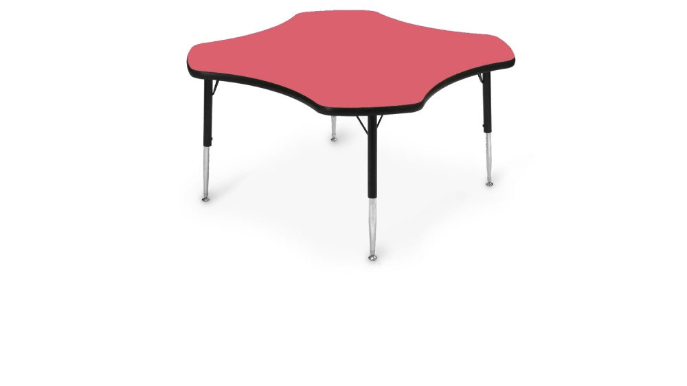 Tuf-Top™ Height Adjustable Clover Table  For Schools