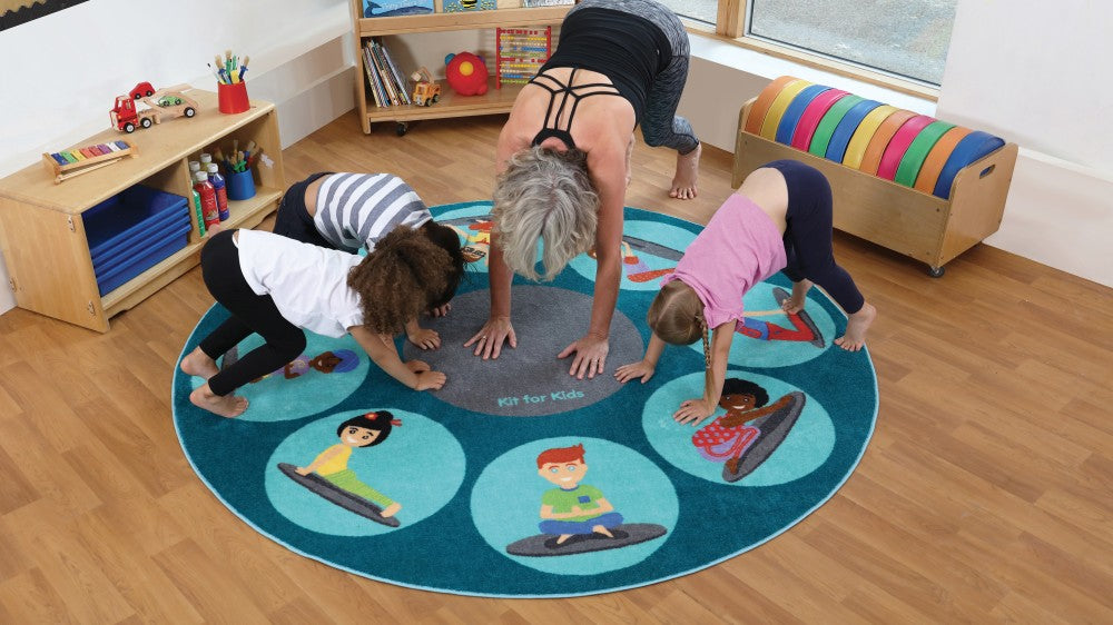 Yoga Position Carpet For Schools 2000 x 2000mm