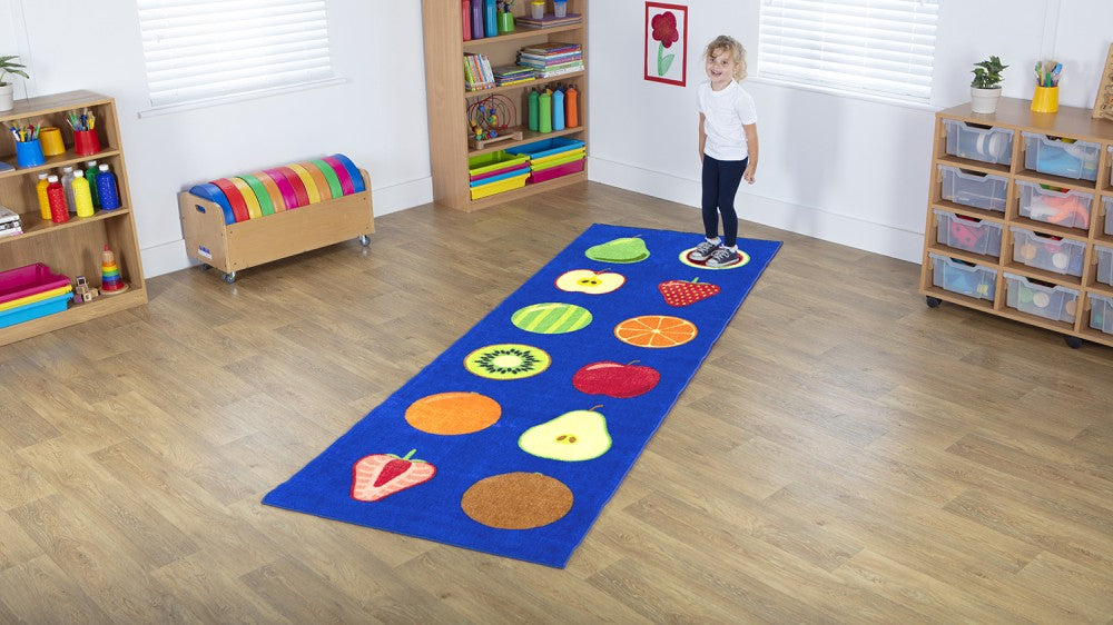 Fruit Runner Placement Carpet For Schools