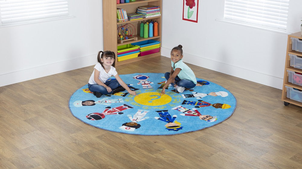 Professions Circular Carpet For Schools 2000 x 2000mm circular