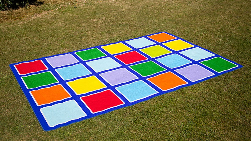 Rainbow™ Rectangle Placement Outdoor Mat For Schools