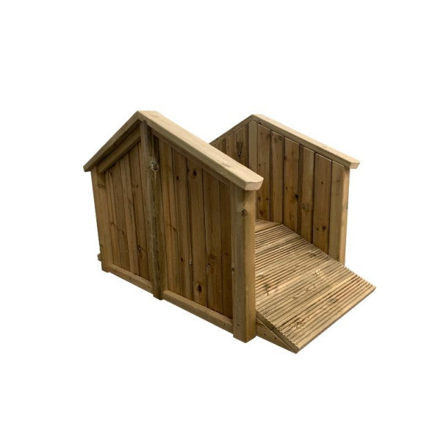 Outdoor Wooden Toddler Bridge